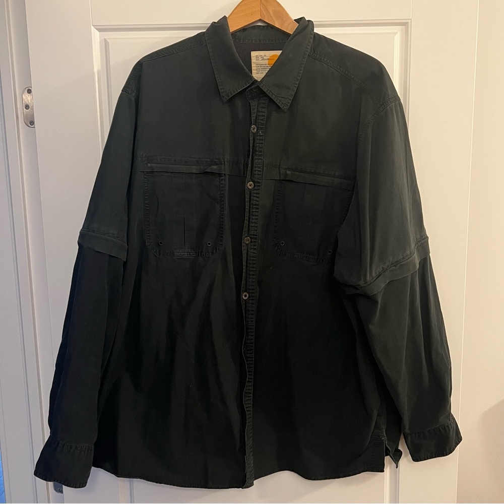 VINTAGE EDDIE BAUER OUTDOOR SHIRT W/ ZIP OFF SLEEVES
